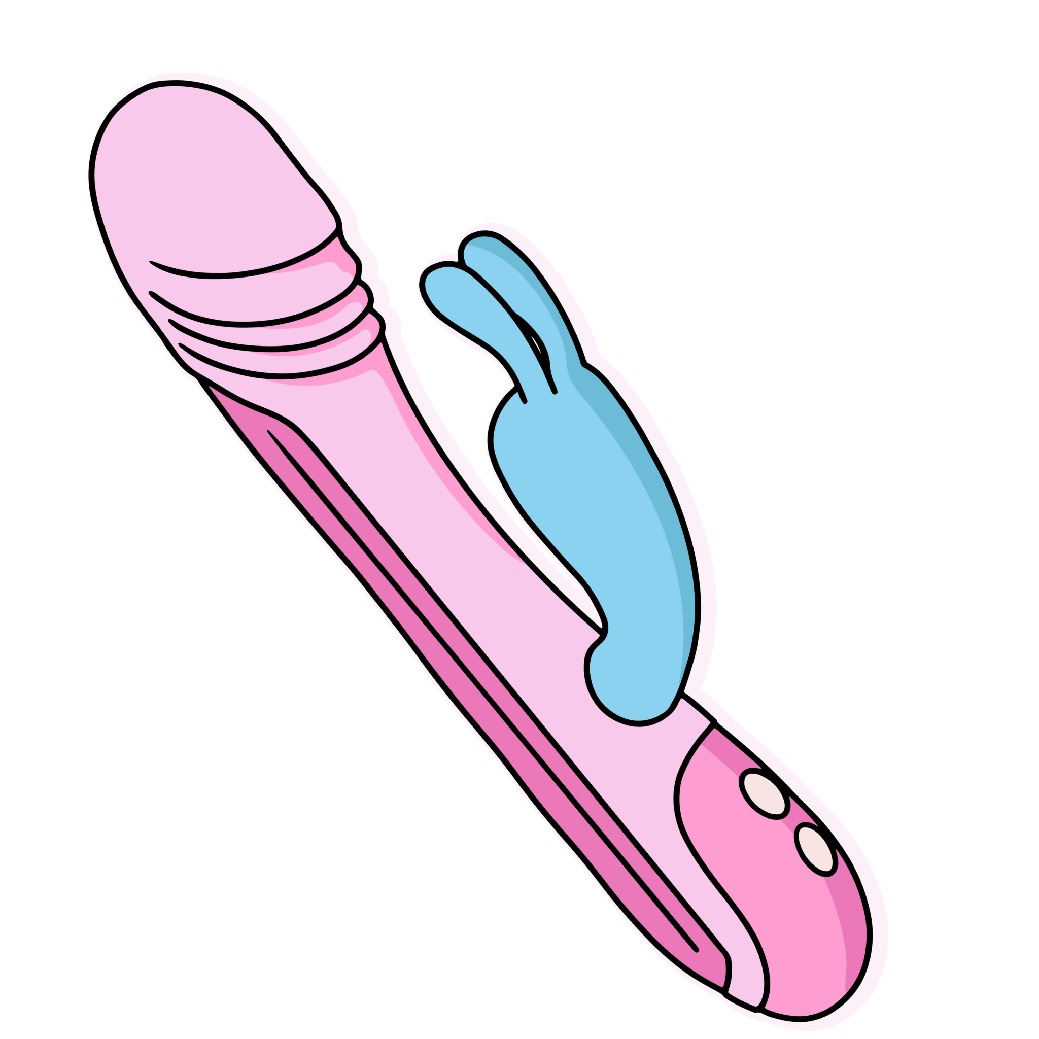 Arya rabbit vibrator in lilac silicone