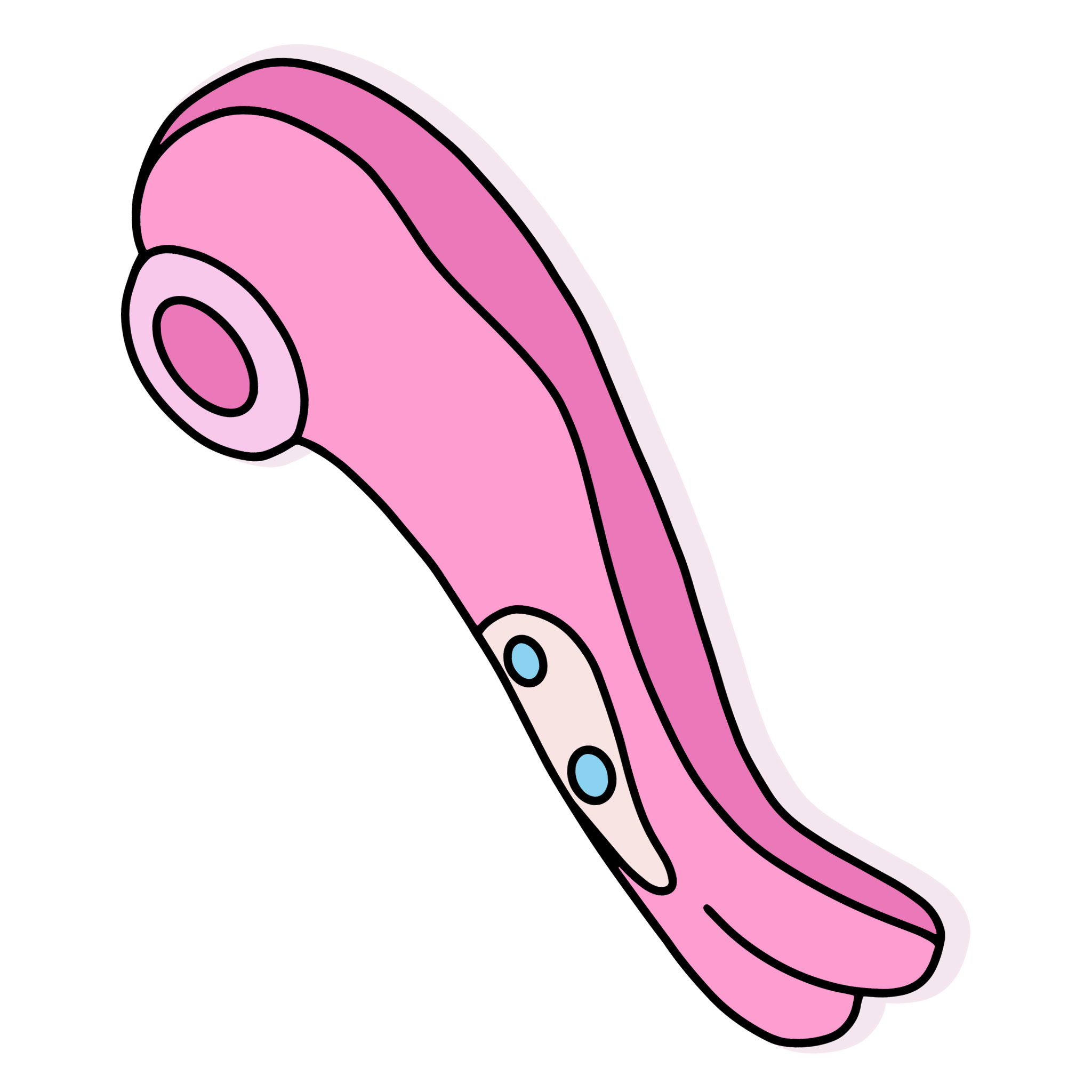 Honey clitoral suction vibrator in pink silicone